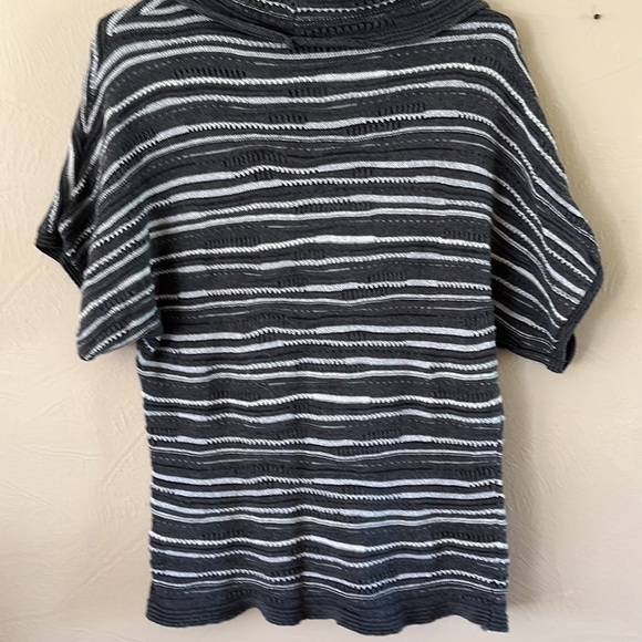 Calvin Klein Jeans cowl neck sweater wool blend size L short sleeves glitter - Picture 6 of 12